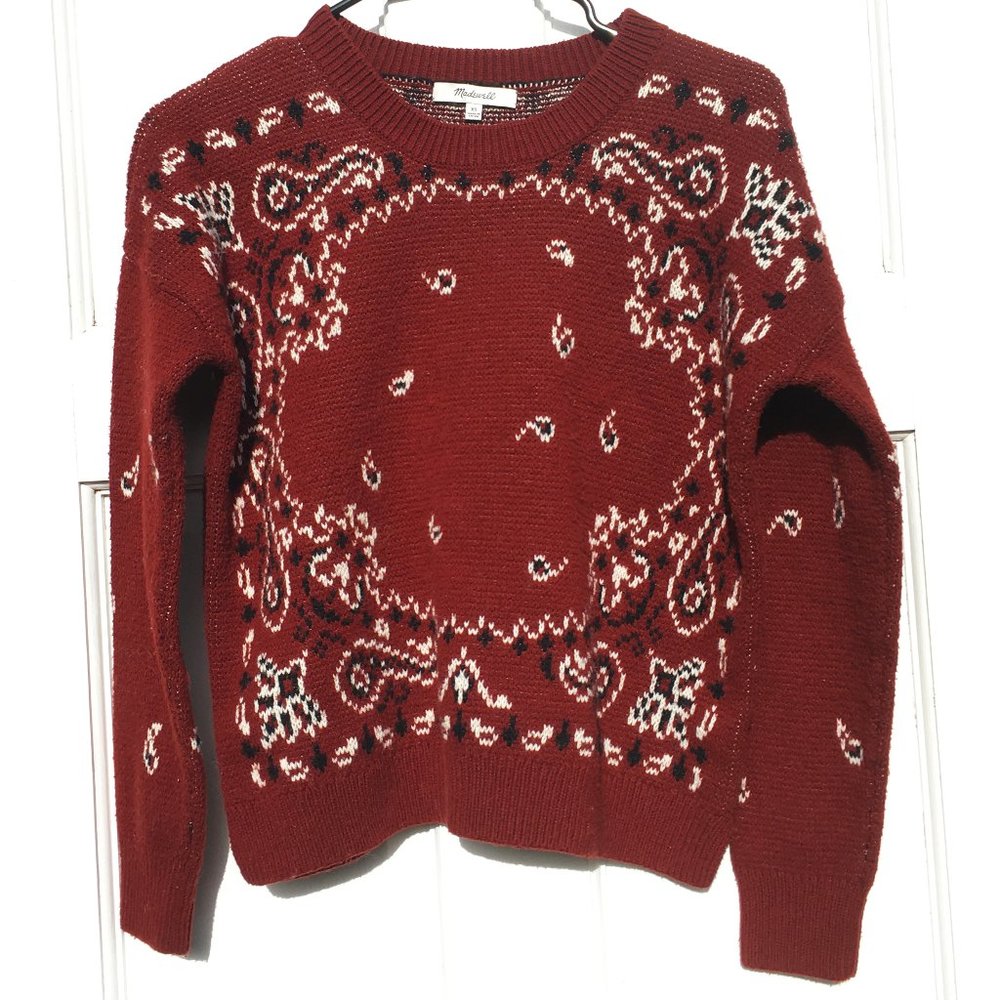 Madewell bandana pullover sweater - Picture 4 of 7